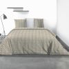 Housse de couette 220x240 cm + 2 taies d'oreiller 100% Polyester 60 gsm Carmel