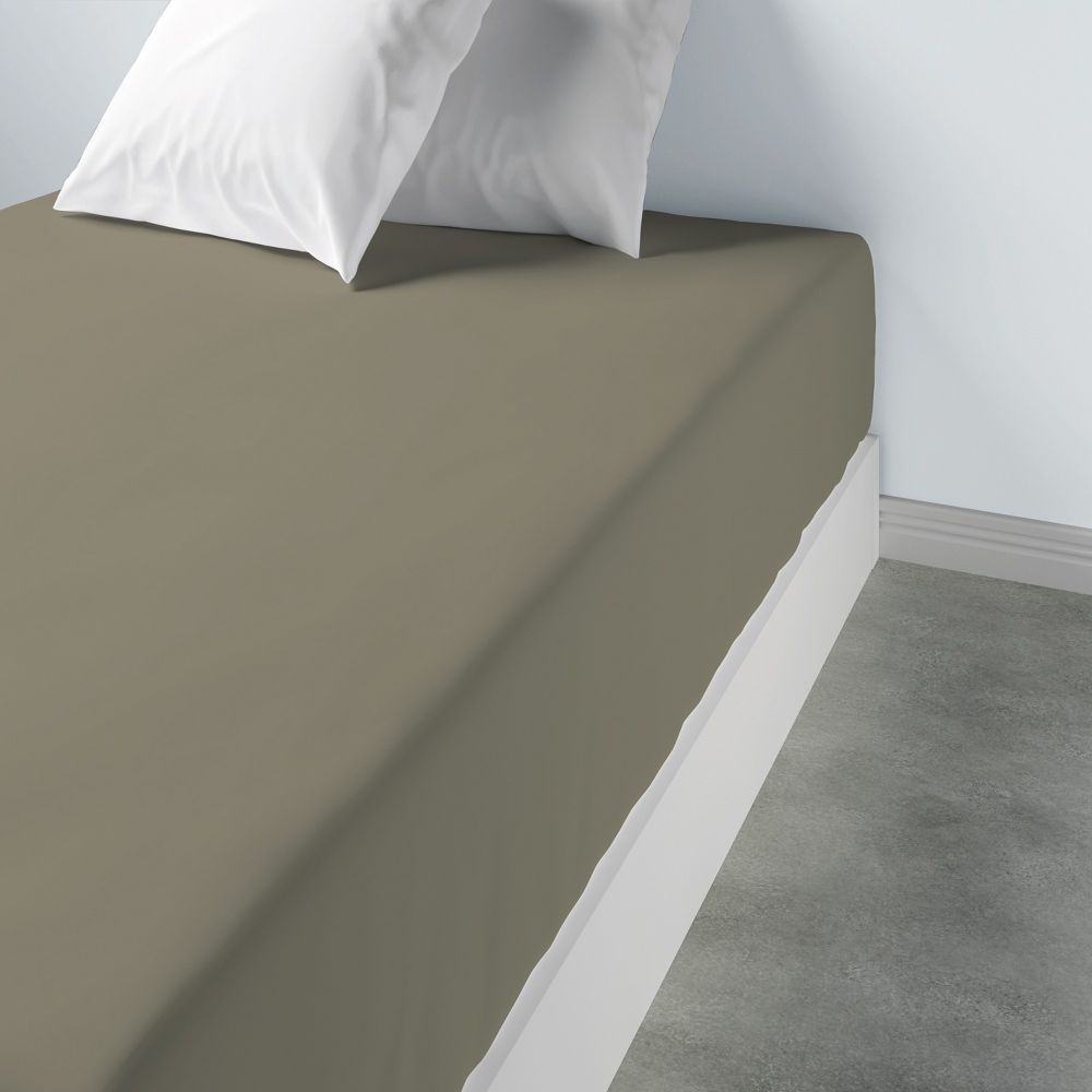 Drap plat 2 personnes 240x300 cm - 100% coton au meilleur prix