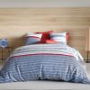 Housse de couette 200x200 cm + 2 taies d'oreiller 63x63 cm Coton 57 fils Santorini