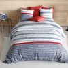 Housse de couette 200x200 cm + 2 taies d'oreiller 63x63 cm Coton 57 fils Santorini