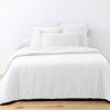 Housse de couette 140x200 cm + 1 taie d'oreiller 63x63 cm Coton 57 fils Blanc