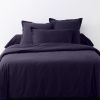 Housse de couette 220x240 cm + 2 taies d'oreiller 63x63 cm Coton 57 fils Bleu Impérial