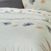 Housse de couette 220x240 cm + 2 taies d'oreiller 63x63 cm Percale 80 fils Sands Way Havane