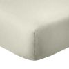Drap housse 140x190 +35 cm Coton 57 fils Grège