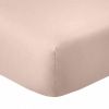 Drap housse 160x200 +35 cm Coton 57 fils Blush