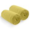 2 Draps housse 80x200 +35 cm Coton 57 fils Gold