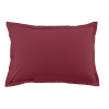 Lot de 2 taies d'oreiller 50x70 cm Coton 57 fils Cerise