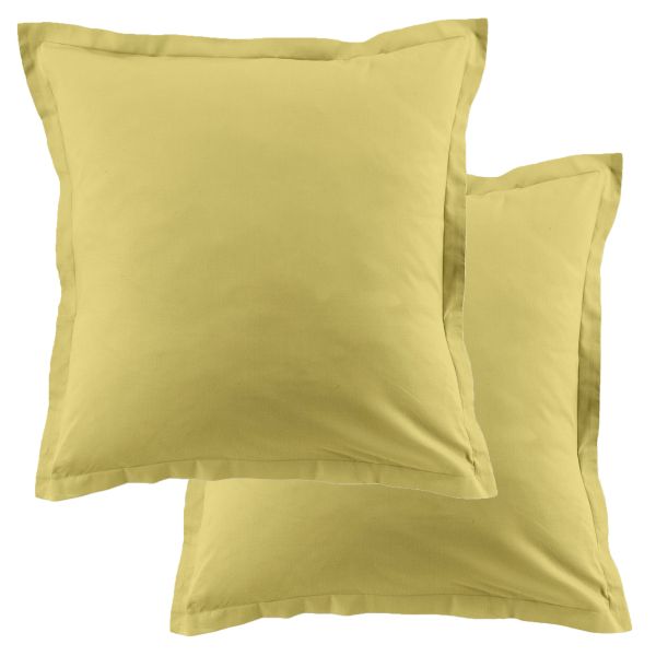 Lot de 2 taies d'oreiller 63x63 cm Coton 57 fils Gold