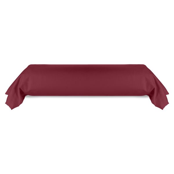 Taie de traversin 80x185 cm Coton 57 fils Cerise