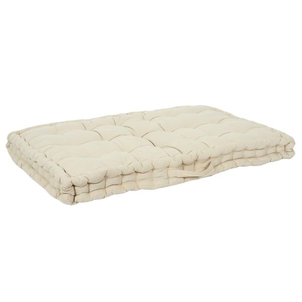 Coussin matelas de sol beige 120x80 cm