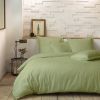 Housse de couette 220x240 cm + taies d'oreiller, percale 80 fils, Sauge