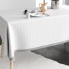 Nappe rectangulaire anti tache 140x200 cm Coton Frakta Gris