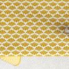 Nappe rectangulaire anti tache 140x200 cm Coton Palma Ocre