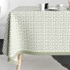 Nappe rectangulaire anti tache 140x250 cm Coton Raza Sauge