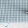 Nappe rectangulaire anti tache 140x250 cm Coton Vichy Bleu