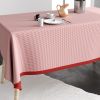 Nappe rectangulaire anti tache 140x200 cm Coton Vichy Rouge