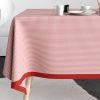 Nappe rectangulaire anti tache 140x250 cm Coton Vichy Rouge