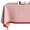 Nappe rectangulaire anti tache 140x250 cm Coton Vichy Rouge