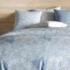 Parure de lit housse de couette avec taie d'oreiller 100% Coton 57 fils Empreinte