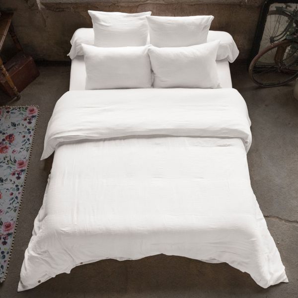 Housse de couette 140x200 cm en Gaze de coton Chantilly