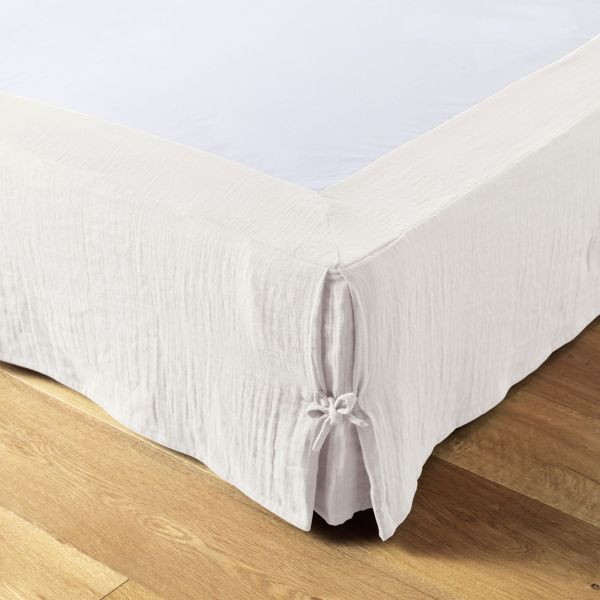 Cache sommier 140x190 cm Gaze de coton Chantilly