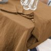 Nappe rectangle 150x250 cm Gaze de coton Camel