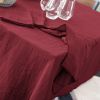 Nappe rectangle 150x250 cm Gaze de coton Lie de vin