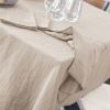 Nappe rectangle 150x350 cm Gaze de coton Naturel