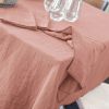 Nappe rectangle 150x250 cm Gaze de coton Rose