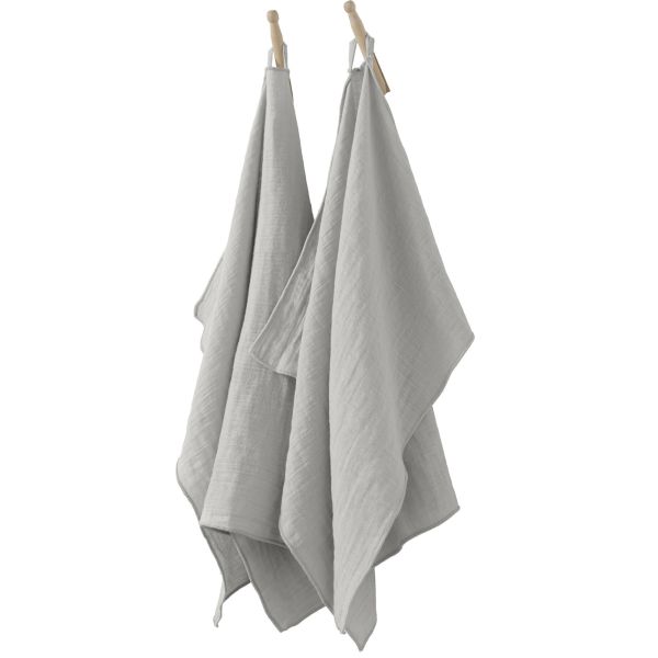 Lot de 2 essuie-mains 50x70 cm Gaze de coton Nuage