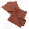 Lot de 3 serviettes 40x40 Gaze de coton Terracotta