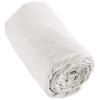 Drap housse 140x190 +30 cm Flanelle de Coton Neige