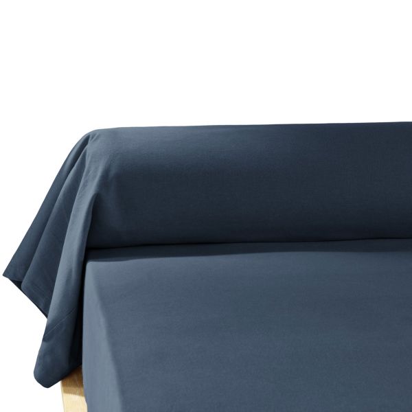 Taie de Traversin 85x185 cm Flanelle de Coton Nuit