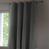 Rideau Occultant 140x180 cm Doublure polaire Polyester Anthracite