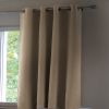 Rideau Occultant 140x180 cm Polyester Beige