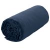 Drap housse 160x200 + 30 cm Satin de Coton Bleu