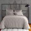 Housse de couette 220x240 cm Satin de Coton Gris Clair