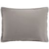 Taie d'oreiller 50x70 cm Satin de Coton Gris Clair