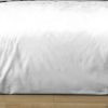 Housse de couette 220x240 cm + 2 taies 100% Satin de Coton Blanc