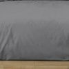 Housse de couette 220x240 cm + 2 taies 100% Satin de Coton Gris