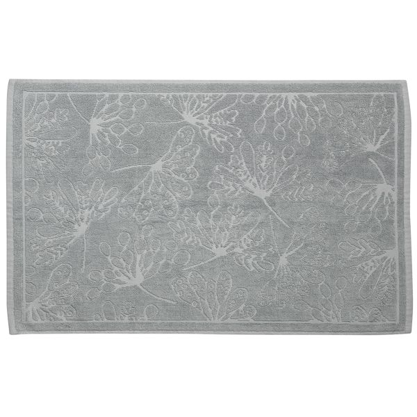 Tapis de bain 50x80 cm Coton Bio Gris Clair