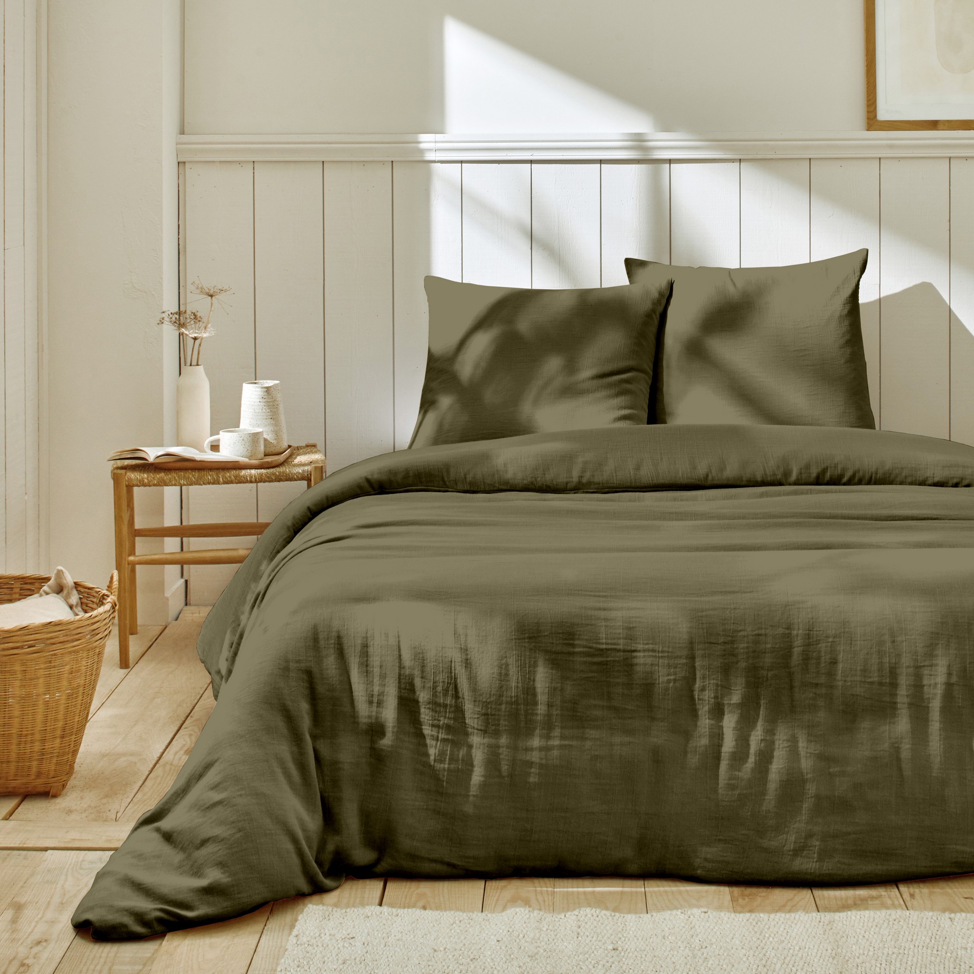 Parure de lit en coton jungle dream - 220 X 240 cm - Bleu