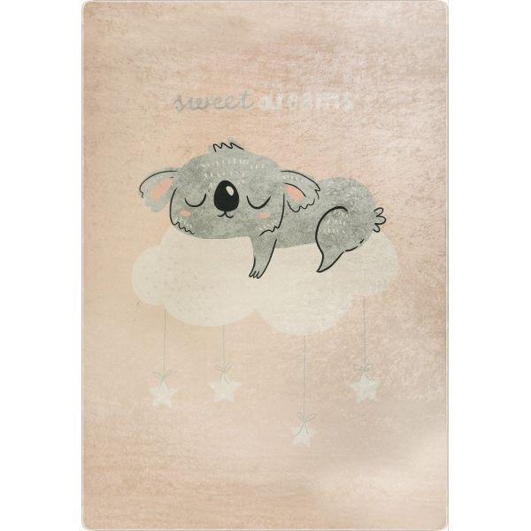 Tapis chambre enfant 80x150 cm Polyester Sweatdr Rose