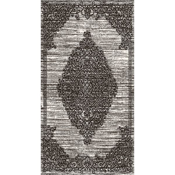 Tapis de salon 200x300 cm Polycoton Orient Gris