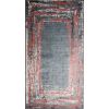Tapis de salon 80x150 cm Polyester Ring Rouge