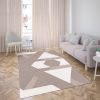Tapis de salon 160x230 cm Polycoton Zino Beige
