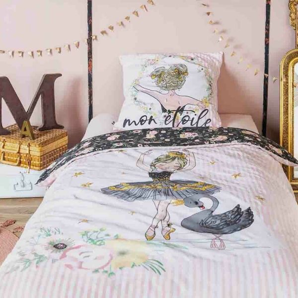 Parure de lit 200x200 cm Coton Mon etoile