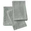Lot de 3 serviettes 40x40 cm Lin Français Eucalyptus