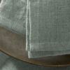 Lot de 3 serviettes 40x40 cm Lin Français Eucalyptus
