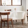 Nappe rectangle 150x350 cm Gaze de Coton Quadri Naturel
